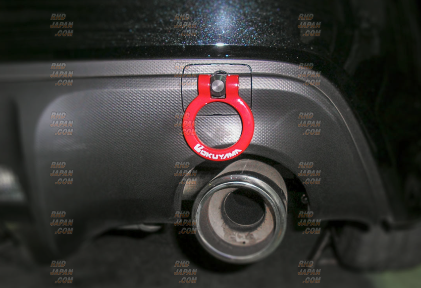 Okuyama Carbing Flip-up Rear Towing Hook Red - BRZ ZC6 86 ZN6 GRB